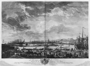 Old Port of Toulon, seen from the quartermasters stores, series of Les Old Port of Toulon, seen from the quartermasters stores, series of Les