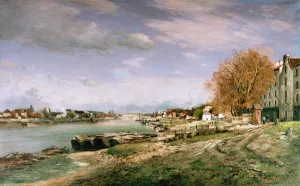 The old quay at Bercy, Paris, 1880 (oil on canvas) The old quay at Bercy, Paris, 1880 (oil on canvas)