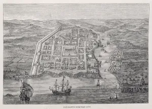 Old Santo Domingo City at the time of Drakes expedition, from Santo Domingo Past Old Santo Domingo City at the time of Drakes expedition, from Santo Domingo Past