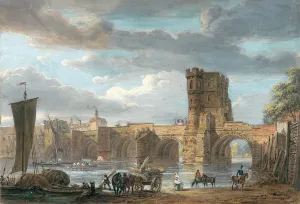 The Old Welsh Bridge, Shrewsbury (w/c on paper) The Old Welsh Bridge, Shrewsbury (w/c on paper)