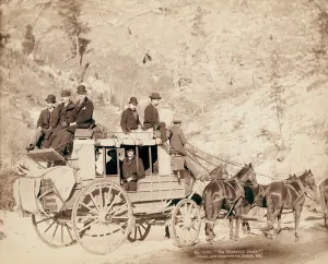 The Old West Deadwood Stagecoach, 1889 (albumen print) The Old West Deadwood Stagecoach, 1889 (albumen print)