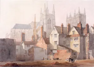 Old Westminster, 1811 (pencil & w/c on wove paper) Old Westminster, 1811 (pencil & w/c on wove paper)