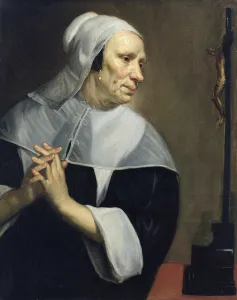 Old Woman Praying (oil on canvas) Old Woman Praying (oil on canvas)