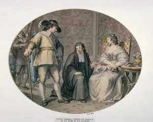 Oliver Cromwell discovering his Chaplain, Jeremiah White Oliver Cromwell discovering his Chaplain, Jeremiah White