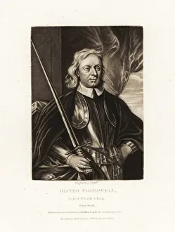 Oliver Cromwell, English general and statesman. 1814 (engraving) Oliver Cromwell, English general and statesman. 1814 (engraving)