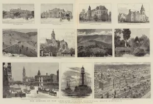 Castle Hill Gallery: The Opening of the Adelaide Jubilee Exhibition, South Australia (engraving)