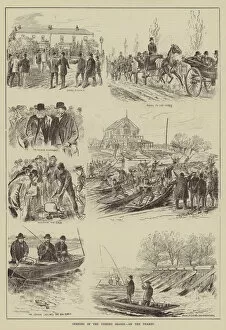 Opening of the Fishing Season, on the Thames (engraving)