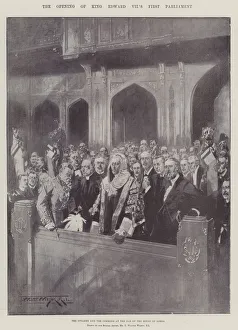 The Opening of King Edward VII's First Parliament (litho) The Opening of King Edward VII's First Parliament (litho)