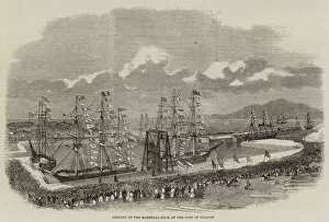 Silloth Gallery: Opening of the Marshall Dock at the Port of Silloth (engraving)