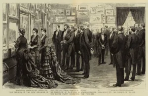 William (after) Small Gallery: The Opening of the New Building of the Institute of Painters in Water-Colours, Piccadilly