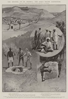 The Opening up of Nigeria, the Zaria Relief Expedition (litho)