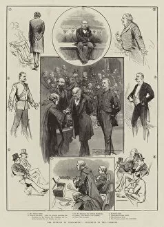 Incidents Gallery: The Opening of Parliament, Incidents in the Commons (engraving)