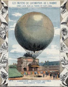 Operation of inflation and equipment of the captive balloon of Henry Giffard to Operation of inflation and equipment of the captive balloon of Henry Giffard to