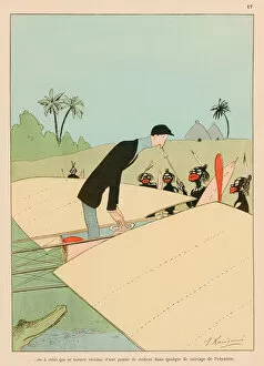 Or, to the one who is the victim of motor trouble in some savage isle in the South Seas (colour litho)