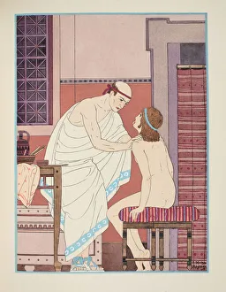 Oral examination, illustration from The Works of Hippocrates Oral examination, illustration from The Works of Hippocrates
