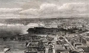 Oran - Algerie - engraving in ' La France illustree: geography, history Oran - Algerie - engraving in ' La France illustree: geography, history