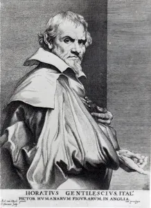 Orazio Gentileschi, from van Dycks Iconography, engraved by Lucas Vorsterman Orazio Gentileschi, from van Dycks Iconography, engraved by Lucas Vorsterman