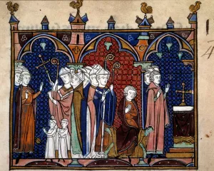 Order of the consecration and coronation of the kings of France: Arrival of the king in the cathedrale Order of the consecration and coronation of the kings of France: Arrival of the king in the cathedrale