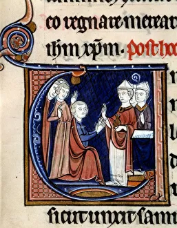 Order of the Consecration and Coronation of the Kings of France: The ark anoints the king's hands Order of the Consecration and Coronation of the Kings of France: The ark anoints the king's hands