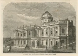Victoria Street Gallery: The Oriental Baths on Victoria Street (engraving)