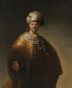 The Oriental Noble also known as The Slavic Noble - Painting by Rembrandt van Rijn The Oriental Noble also known as The Slavic Noble - Painting by Rembrandt van Rijn