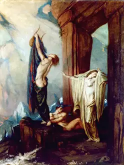 Orpheus and Eurydice Print, c. 1922. Art Prints, Posters