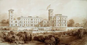 Osborne House, Isle of Wight (pencil and brown wash) Osborne House, Isle of Wight (pencil and brown wash)