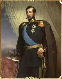 Oscar I, roi de Suede et Norvege - Portrait of Oscar I (1799-1859), King of Sweden and Norway, by Staaff