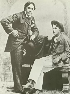 Oscar Wilde and Lord Alfred Douglas (b / w photo)