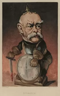 Otto Von Bismarck Gallery: Otto von Bismarck, German statesman (colour litho)