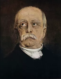 Otto Von Bismarck Gallery: Otto von Bismarck, Prussian statesman and Chancellor of Germany (colour litho)