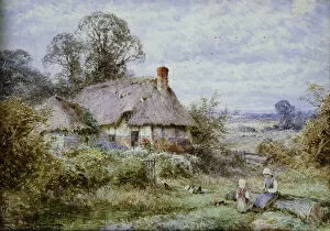 Henry John Sylvester Stannard Gallery: The Outdoor Lesson, (pencil and watercolour)
