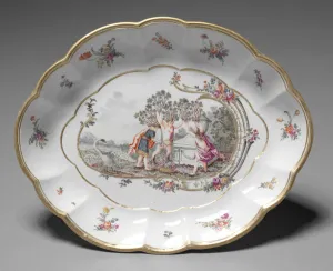 Oval Dish, manufacturer Nymphenburg Porcelain Factory, c.1760-1765 (porcelain) Oval Dish, manufacturer Nymphenburg Porcelain Factory, c.1760-1765 (porcelain)