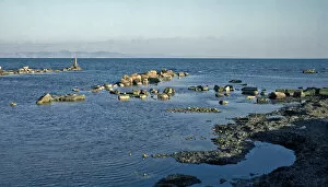 Overview of the former military port, 9th century BC (photography)