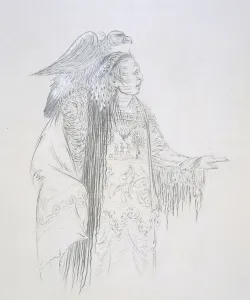 Pa-ris-ka-roo-pa (The Two Crows) 1852 (pencil on paper) Pa-ris-ka-roo-pa (The Two Crows) 1852 (pencil on paper)
