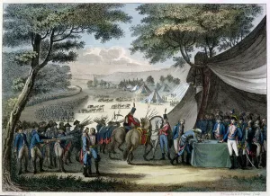 Pacification of the Vendee by General Hoche (1768-97) 20th April 1795 (colour engraving) Pacification of the Vendee by General Hoche (1768-97) 20th April 1795 (colour engraving)
