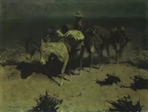 A Pack Train, 1909 (oil on canvas)