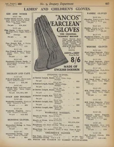 Page from Army and Navy Stores Catalogue, 1939-40 (litho) Page from Army and Navy Stores Catalogue, 1939-40 (litho)