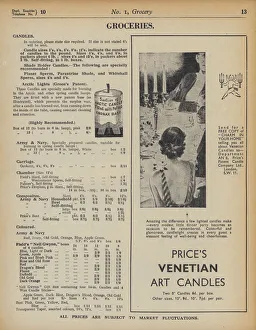 Page from Army and Navy Stores Catalogue, 1939-40 (litho) Page from Army and Navy Stores Catalogue, 1939-40 (litho)