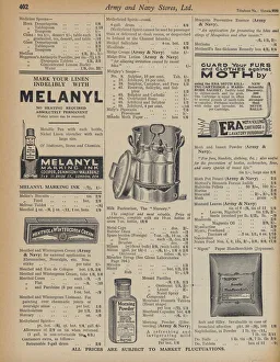 Medical Science Gallery: Page from Army and Navy Stores Catalogue, 1939-40 (litho)
