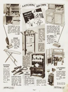 Page from Hamleys Toy Shop catalogue, 1937 (litho) Page from Hamleys Toy Shop catalogue, 1937 (litho)