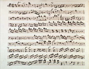 Page of musical score of Symphony in D major by Pleyel
