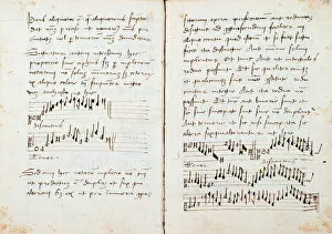 Flemish Region Gallery: Page from a musical theory book by Johannes Tinctoris, 15th century