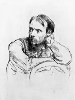 Painter Pierre-Auguste Renoir (1841-1919) (drawing)