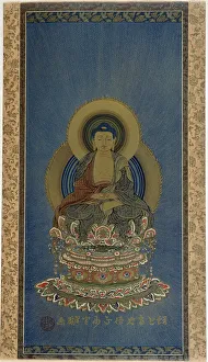 Painting on silk - AMITABHA divinite Boudhist Painting on silk - AMITABHA divinite Boudhist