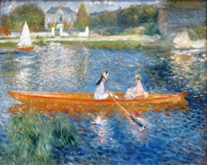 Painting titled The Skiff (La Yole) by Pierre-Auguste Renoir