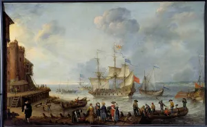 Painting vessel by Adam Willaerts (1577-1664) 17th century Le Havre, Musee des Beaux Arts Painting vessel by Adam Willaerts (1577-1664) 17th century Le Havre, Musee des Beaux Arts