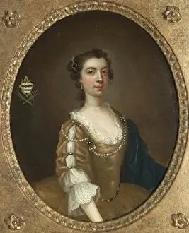 One of a pair of portraits of two sisters of the Moult family of Nottinghamshire One of a pair of portraits of two sisters of the Moult family of Nottinghamshire