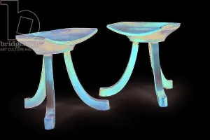 Pair of Theban stools, from the Villa Duschnitz, Vienna Pair of Theban stools, from the Villa Duschnitz, Vienna
