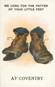 Patter Gallery: Pair of worn out boots (colour litho)